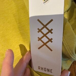 Rhone Chartreuse Dream Knit full zip hoodie